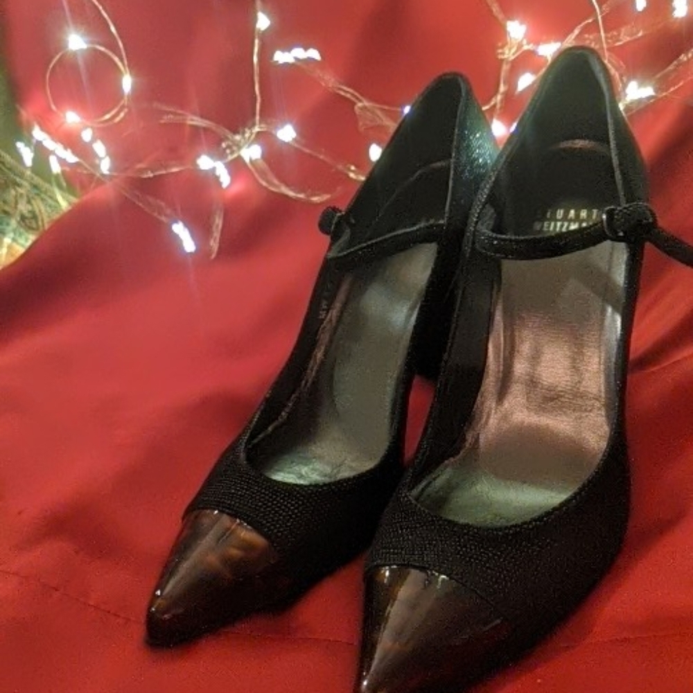 Stuart Weitzman Heels with tortoiseshell tip
